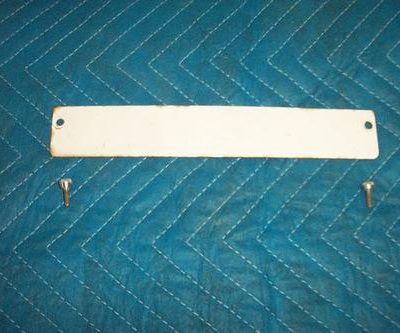 Wayne 505 Dual Porcealin Face Plate Cover With Fasteners
