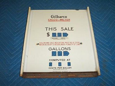 G&B 96 Porcelain Face, No Sight Glass Hole, Block Letters