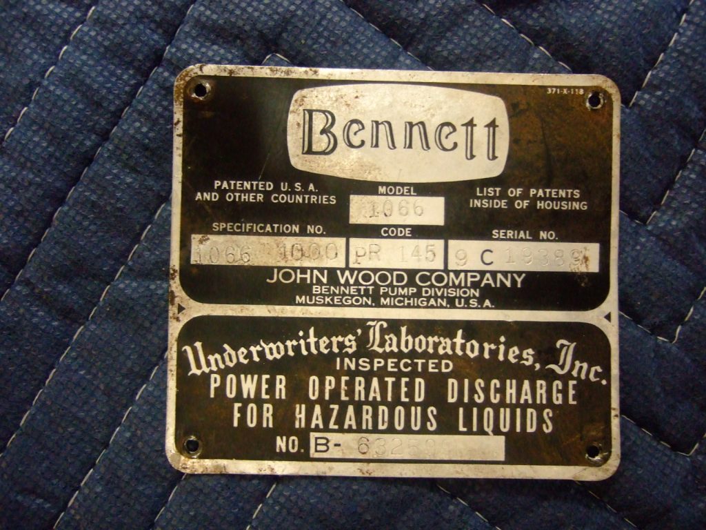 Bennett 1066 ID tag